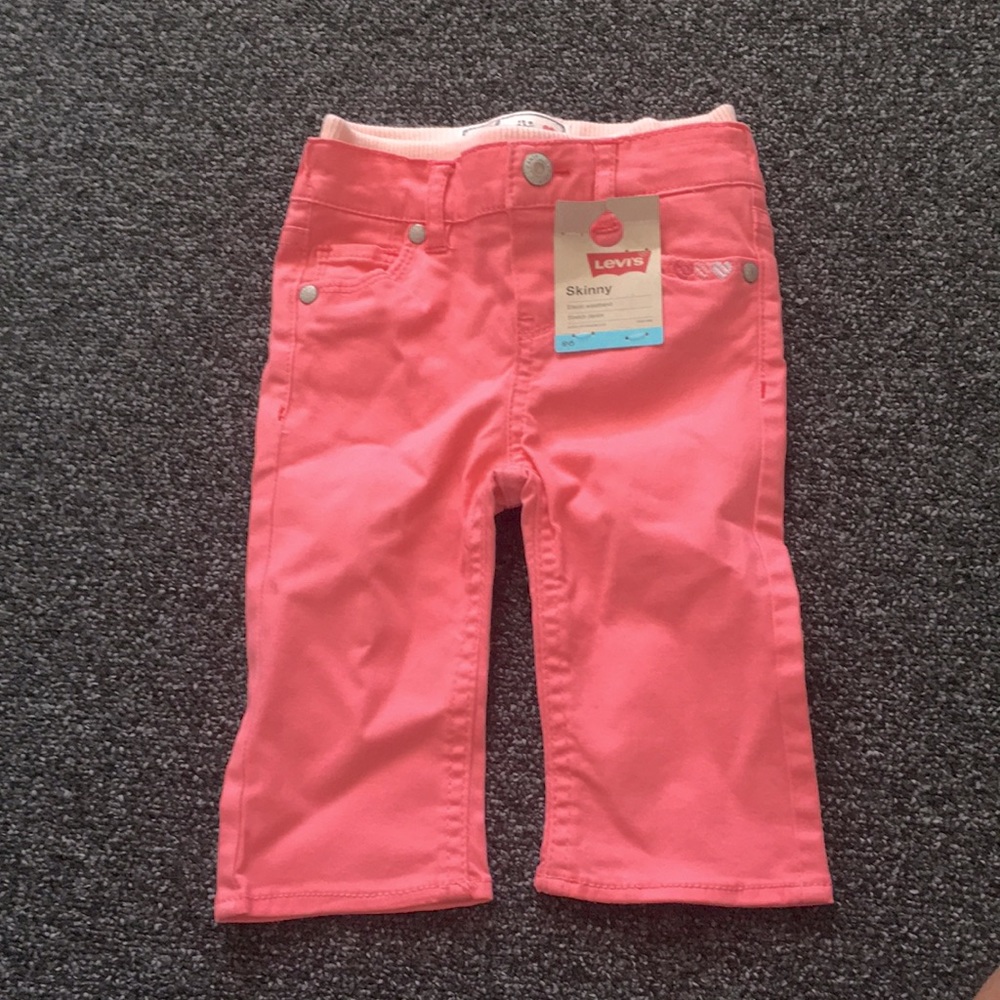 Pink skinny jeans